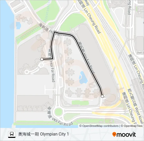 KR16 Bus Line Map