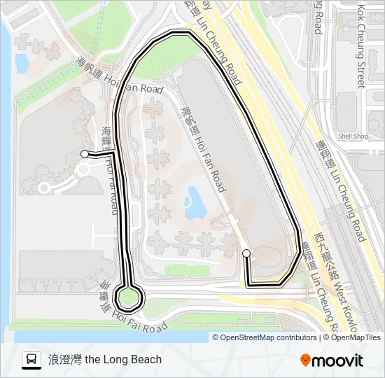 KR16 Bus Line Map