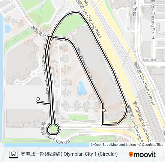 KR18 Bus Line Map
