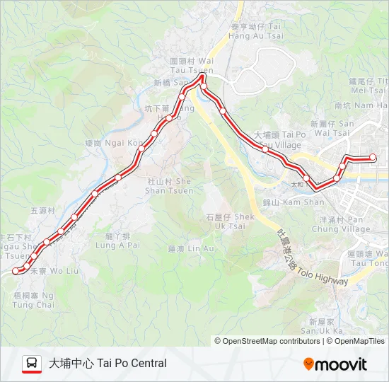 65K Bus Line Map