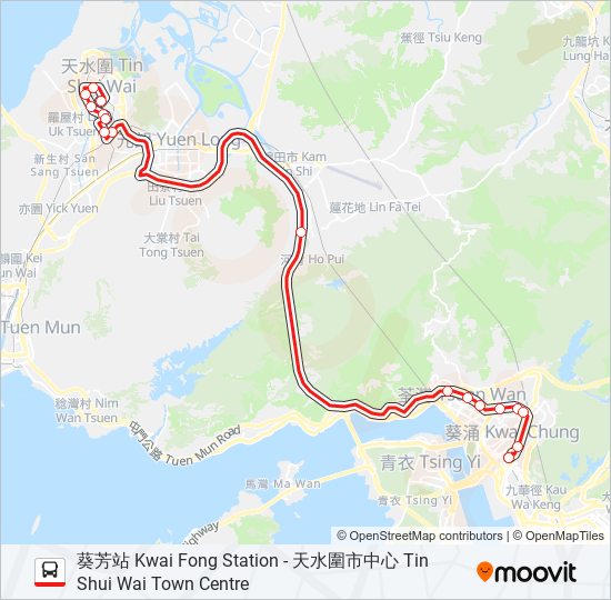 69M bus Line Map
