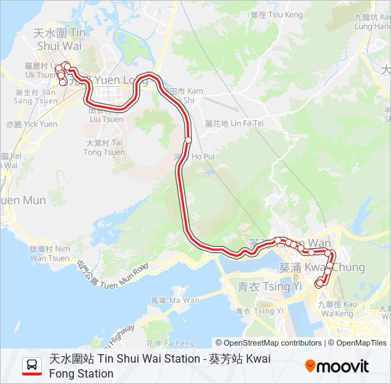 69P bus Line Map