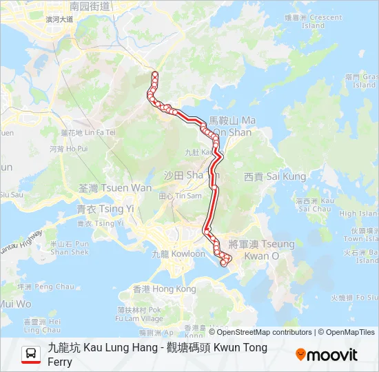 74D Bus Line Map