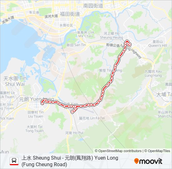 77K bus Line Map
