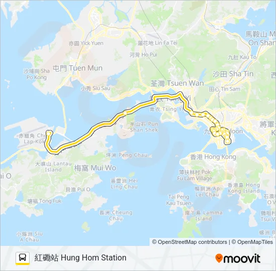 A20 Bus Line Map