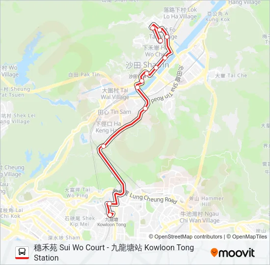 80M Bus Line Map