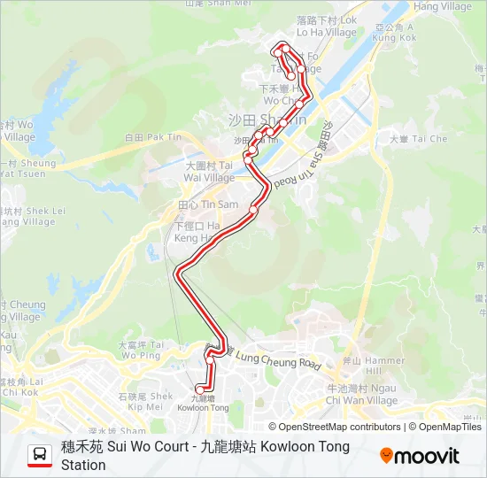 80M Bus Line Map
