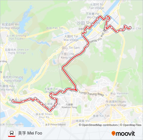 86 bus Line Map