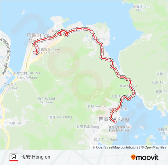 99 Bus Line Map