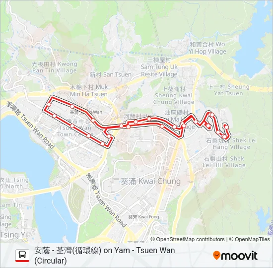 235 Bus Line Map