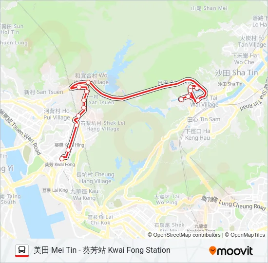 46P Bus Line Map