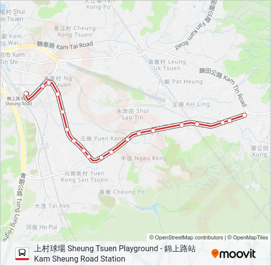 64S Bus Line Map