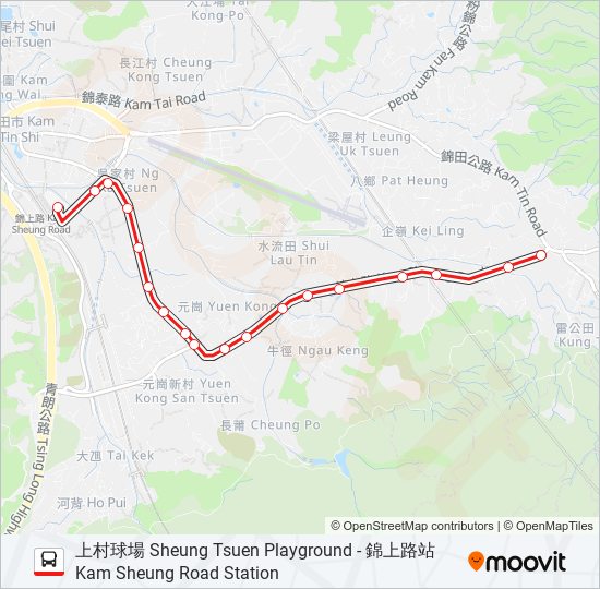 64S bus Line Map