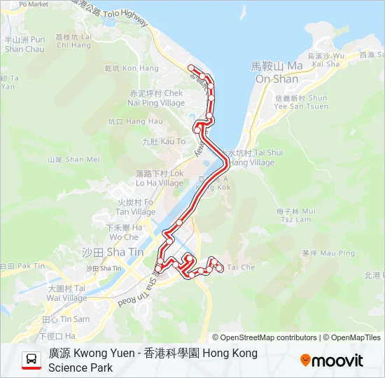 82C Bus Line Map