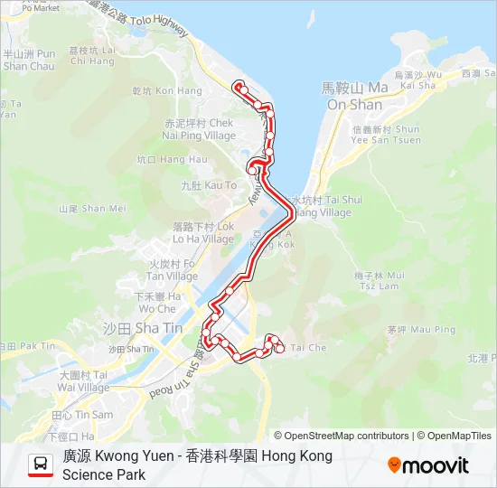 82C Bus Line Map