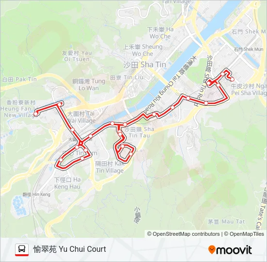 82K Bus Line Map