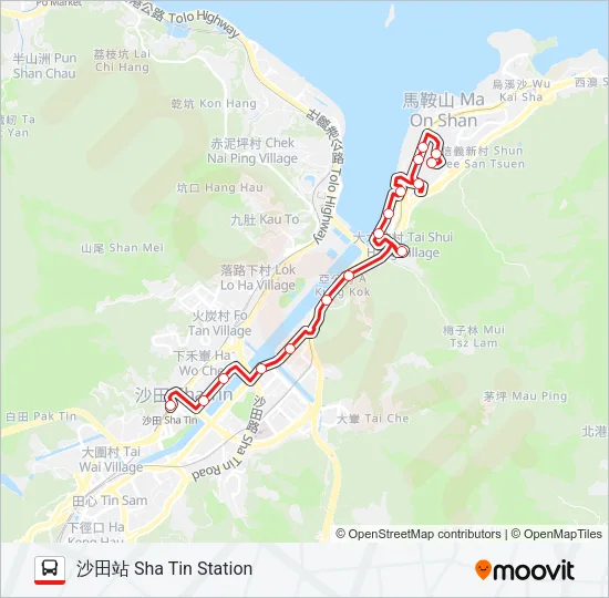 85K Bus Line Map