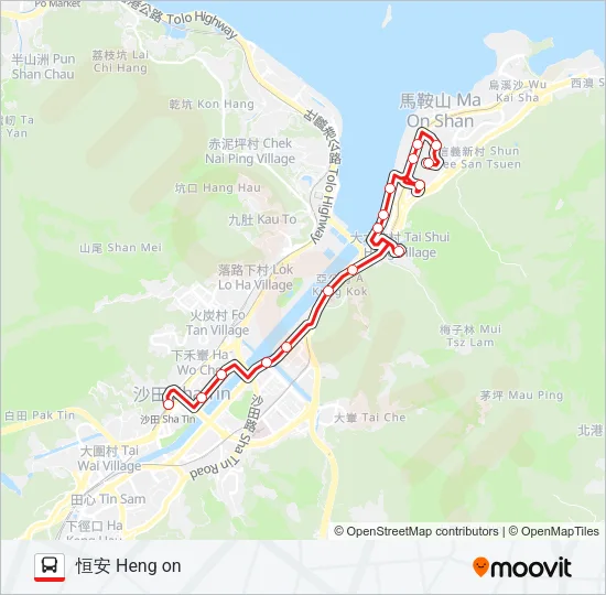 85K Bus Line Map