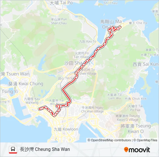 86C Bus Line Map