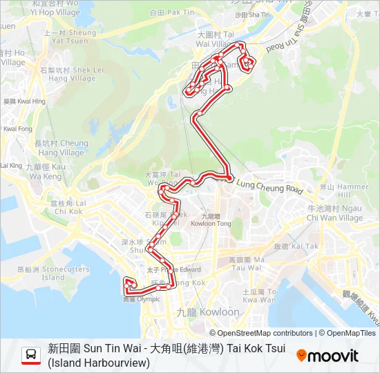 87B Bus Line Map