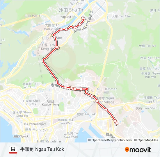89B Bus Line Map