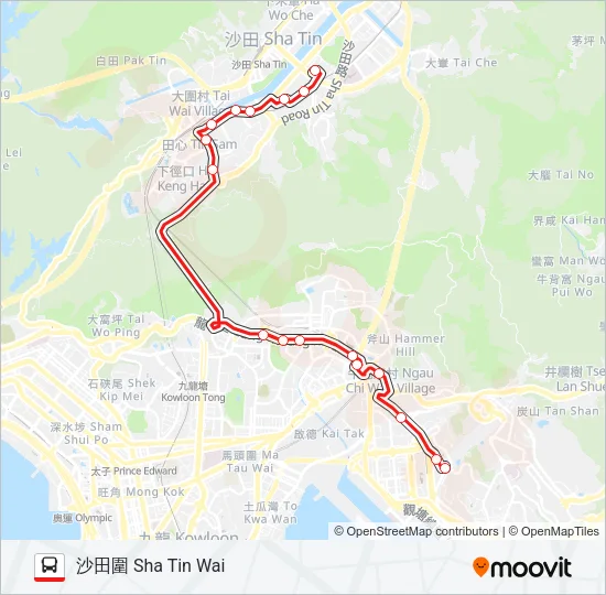 89B Bus Line Map