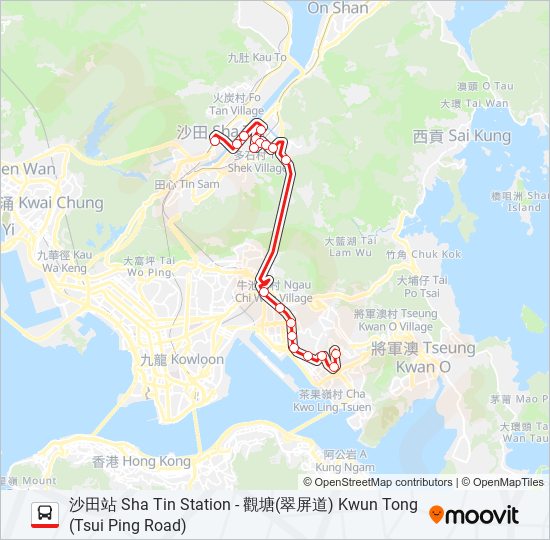 89X bus Line Map