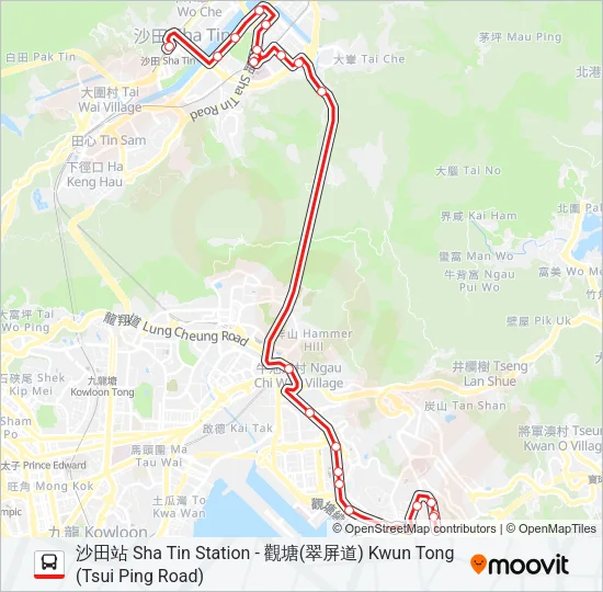 89X Bus Line Map
