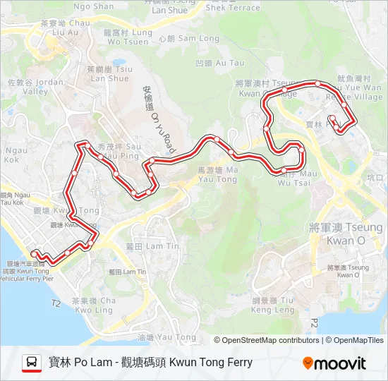 93A Bus Line Map