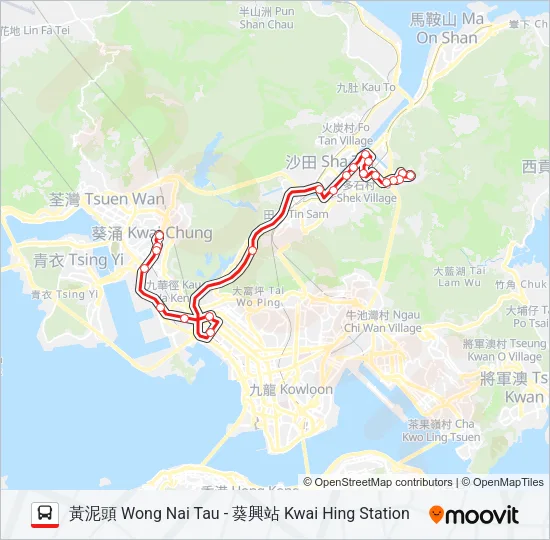 240X Bus Line Map