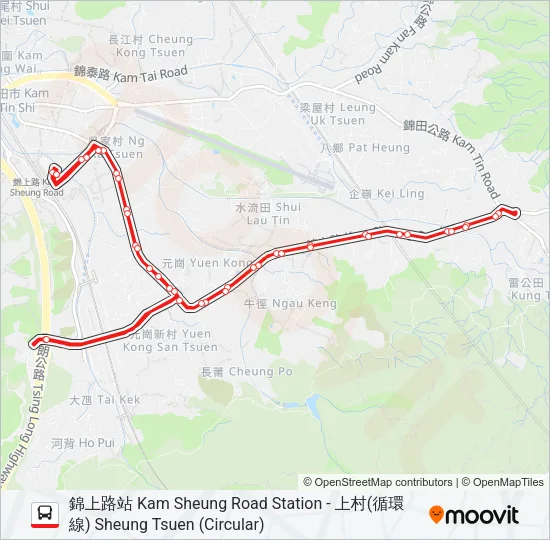 251A Bus Line Map