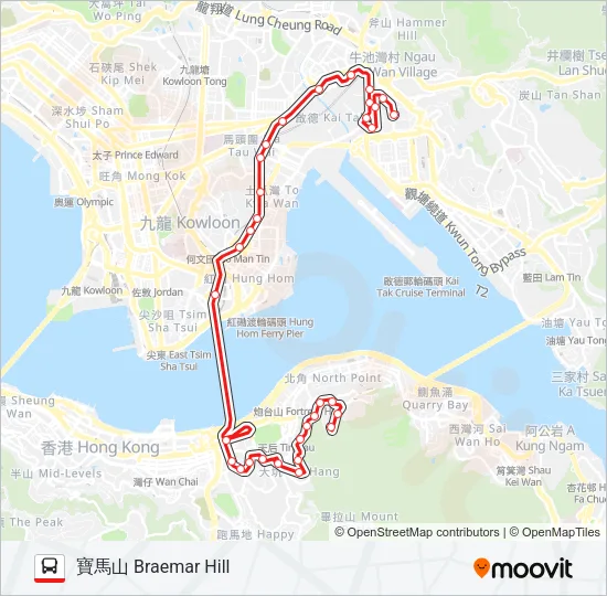 108 Bus Line Map