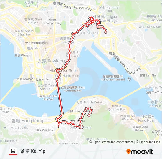 108 Bus Line Map