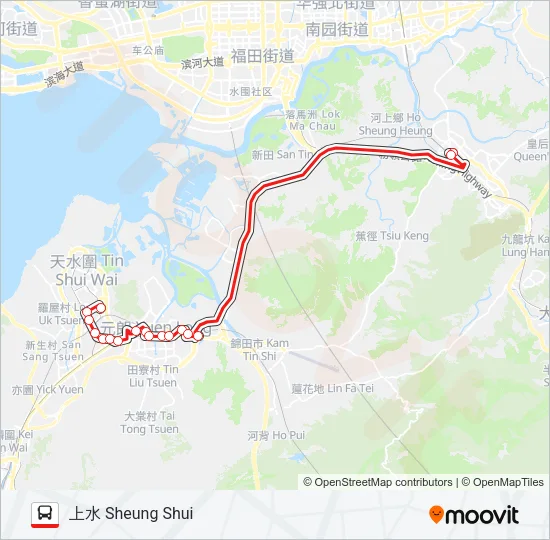 276 Bus Line Map