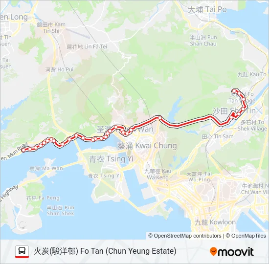 48P Bus Line Map