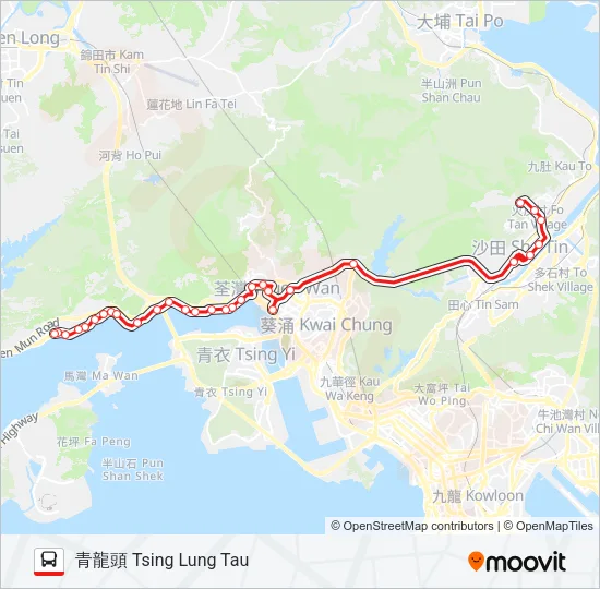 48P Bus Line Map