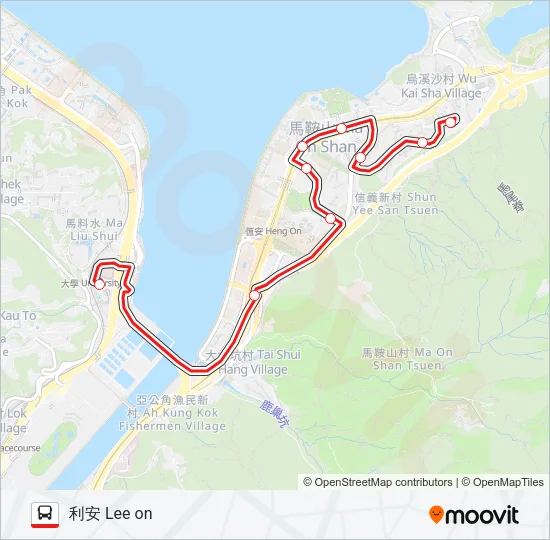 87K Bus Line Map