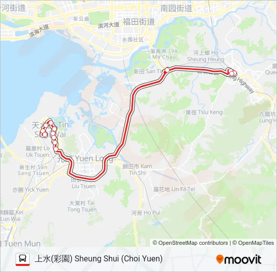 276B Bus Line Map