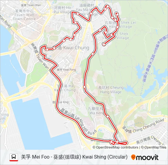 N237 Bus Line Map