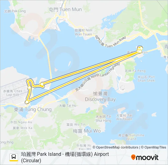 NR334 Bus Line Map