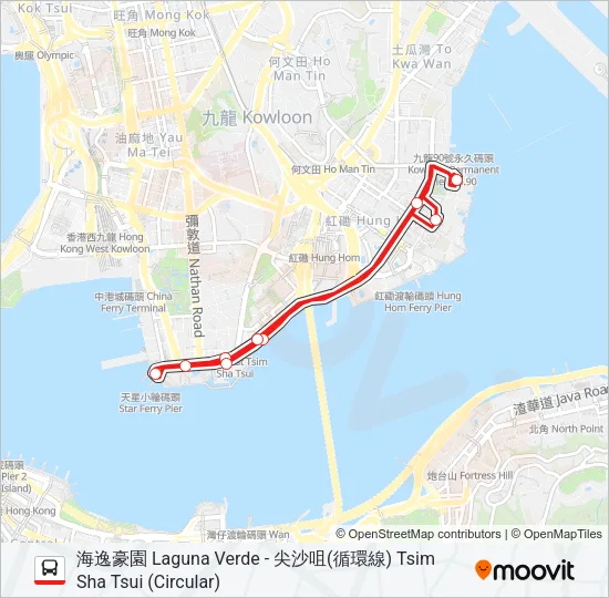 8P Bus Line Map