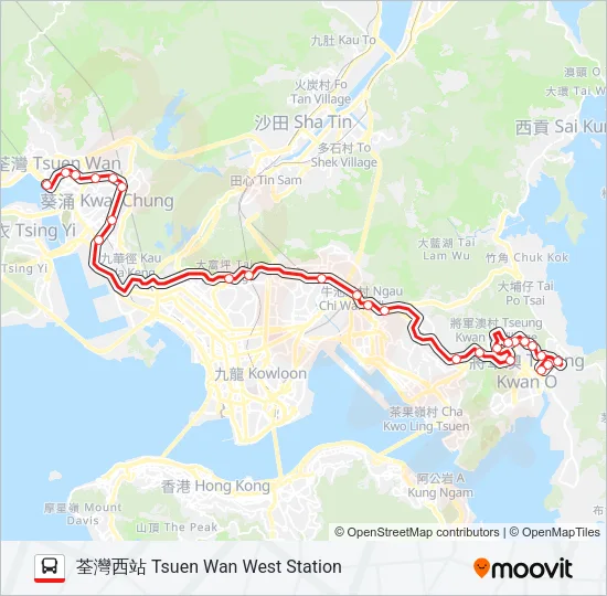 290 Bus Line Map