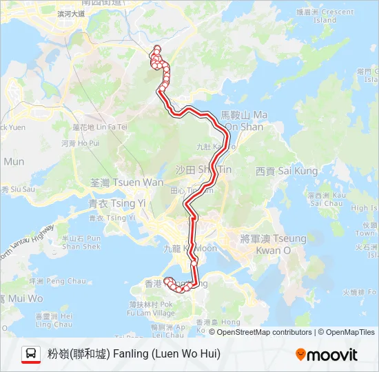 373 Bus Line Map