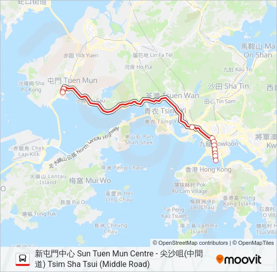 259C Bus Line Map