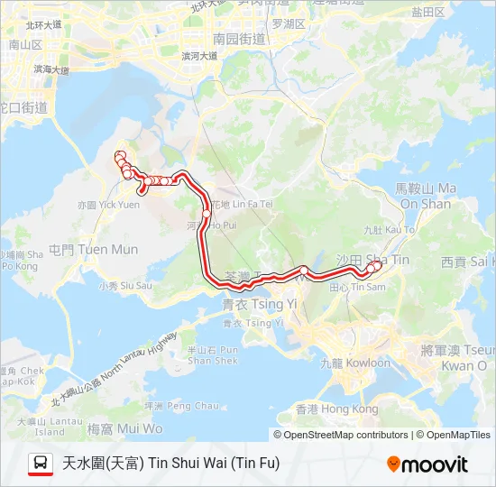 269D Bus Line Map
