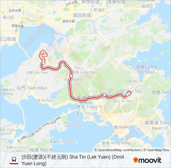 269D Bus Line Map
