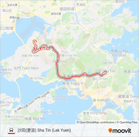 269D Bus Line Map