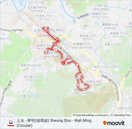 巴士273D的線路圖