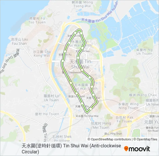 705 Light Rail Line Map