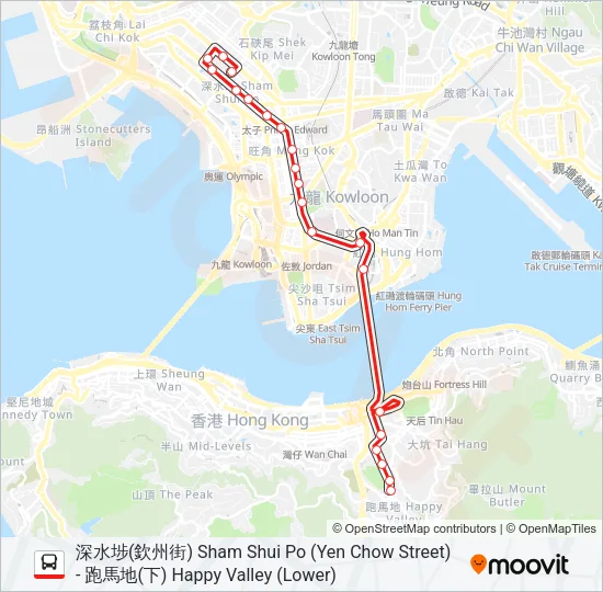 117 Bus Line Map